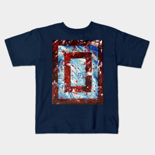 Jones Does Art | Blood Red | Acrylic on Canvas Kids T-Shirt